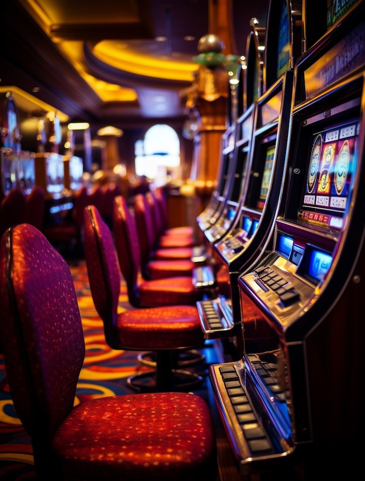 Tampilan meja Live Sic Bo dengan dealer dan tiga dadu dalam kurungan kaca
